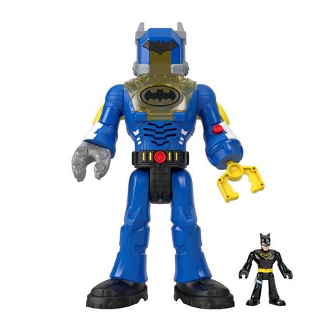 Imaginext DC Super Friends Batman collezione giocattoli, personaggi Insider e robot con luci e suoni
