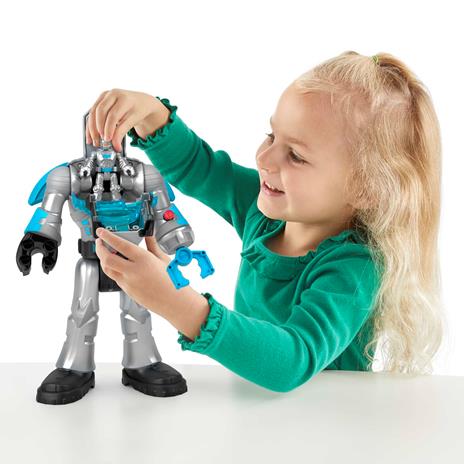 Imaginext DC Super Friends Batman collezione giocattoli, personaggi Insider e robot con luci e suoni - 2