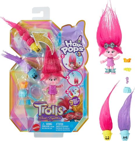 Trolls 3 - Tutti Insieme Assortimento Hair Pops - 4