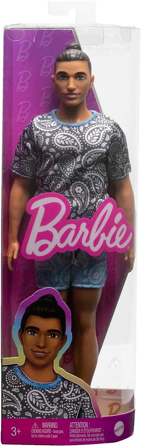 Barbie - Ken Fashionistas con capelli castani raccolti in uno chignon - 3