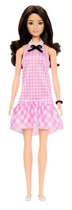 Barbie Fashionistas 65 Anniversario - 224 Capelli Scuri Vestito Rosa