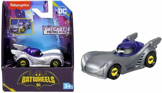 DC Batwheels Armored Bam The Batmobile, veicolo in scala 1:55,Fisher Price, eta 3+