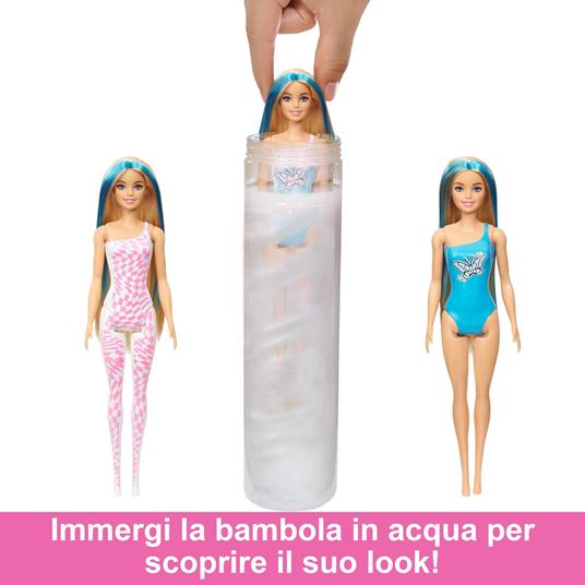 Barbie Color Reveal - Bambole Trendy con Corpetto Cambia Colore e 6 Accessori a Sorpresa da Scoprire - 3