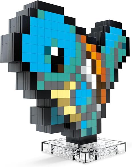 Mega Pokémon Showcase - Squirtle, Set in Stile retrò pixelato da Costruire con 367 Pezzi - 5