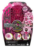 Monster High Segreti da Brivido - Draculaura Misteri Mostruosi, Set con Bambola e Guardaroba, 19 Accessori e Capi d`Abbigliamento a Sorpresa Inclusi,Mattel,Eta 4+