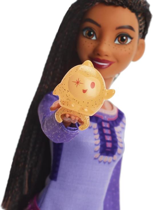 Disney Wish, Asha di Rosas Cantante, bambola abito rimovibile personaggio Star incluso, canta canzone film Wish in italiano - 3