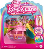 Bambole-Mini Barbieland Dreamboat,1 veicolo cambia colore,1 mini figure-Mattel-Eta 4 +