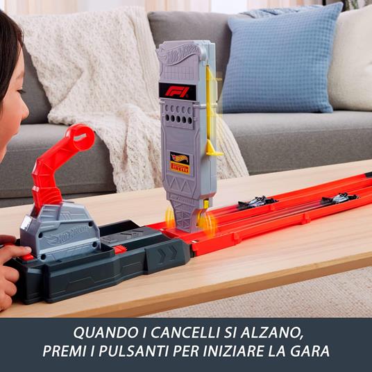 Hot Wheels Racing Formula 1 Griglia di Partenza con 2 macchinine - 3