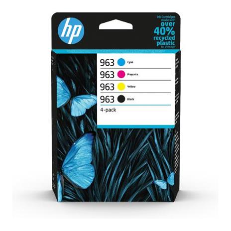 Hewlett-Packard - 6Zc70Ae - 963 Multipack - Blau-Rot-Gelb-Schwarz - Original Druckerpatronen - 2