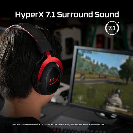 Cuffie gaming CLOUD Ii Wired Black e Red 4P5M0AA - 2