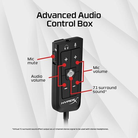 Cuffie gaming CLOUD Ii Wired Black e Red 4P5M0AA - 5
