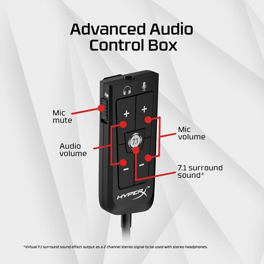 Cuffie gaming CLOUD Ii Wired Black e Red 4P5M0AA - 5