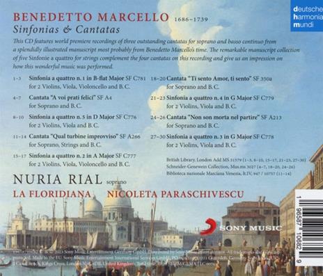 Sinfonias & Cantatas - CD Audio di Benedetto Marcello - 2