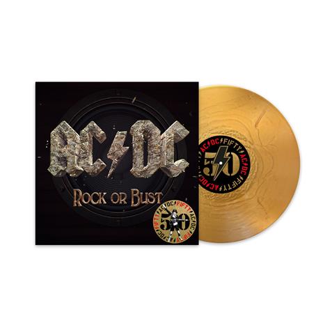 Rock or Bust (50th Anniversary Gold Color Vinyl) - Vinile LP di AC/DC
