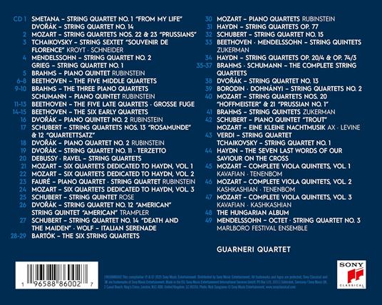 Guarneri String Quartet. The Complete RCA Album Collection - CD Audio di Guarneri Quartet - 3