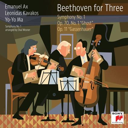 Beethoven for Three. Symphony n.1 op.70 - CD Audio di Ludwig van Beethoven,Yo-Yo Ma,Leonidas Kavakos