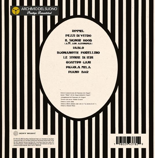 Rimmel (CD + 7" Picture Vinyl) - CD Audio di Francesco De Gregori - 4
