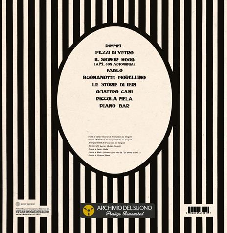 Rimmel (180 gr. Clear Vinyl) - Vinile LP di Francesco De Gregori - 3