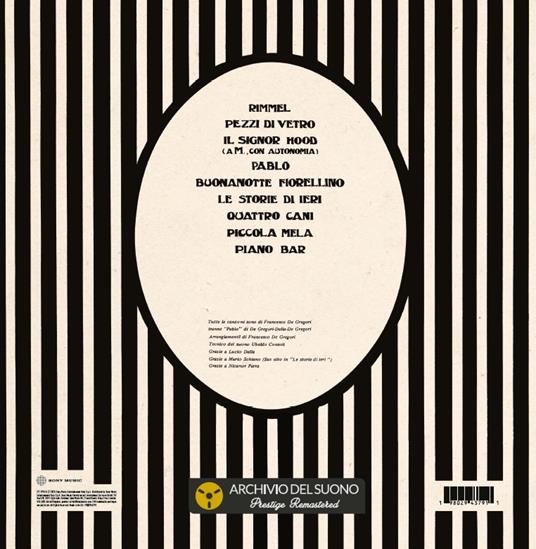 Rimmel (180 gr. Clear Vinyl) - Vinile LP di Francesco De Gregori - 3