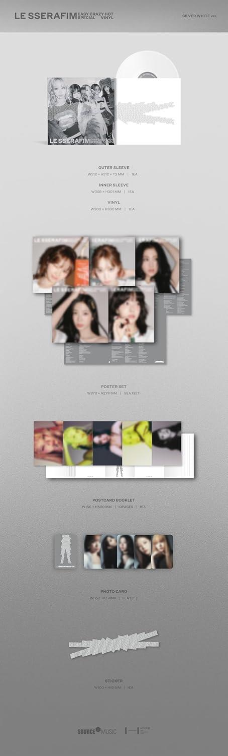 Easy-Crazy-Hot (Silver White Edition) - Vinile LP di Le Sserafim - 2