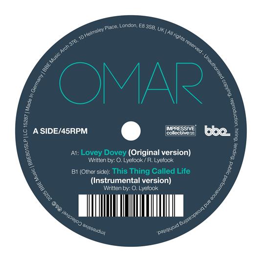 Lovey Dovey (Original Version) - Vinile 7'' di Omar