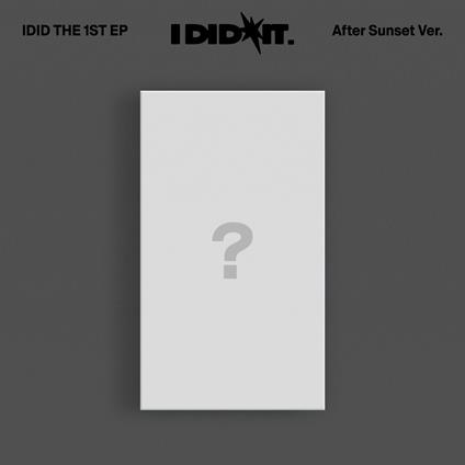 The 1st Ep (I Did it) - CD Audio di Idid