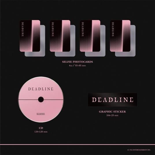 3rd MINI ALBUM [DEADLINE] BLACK Ver. - CD Audio di Blackpink - 4