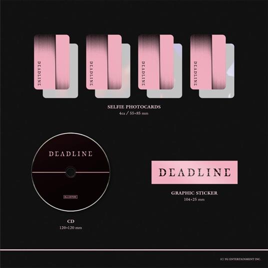 3rd MINI ALBUM [DEADLINE] PINK Ver. - CD Audio di Blackpink - 4