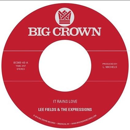 It Rains Love - Will I Get Off Easy - Vinile 7'' di Lee Fields