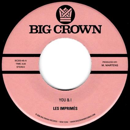 You & I - Vinile LP di Les Imprimes