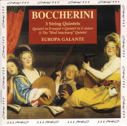 3 String Quintets - CD Audio di Luigi Boccherini