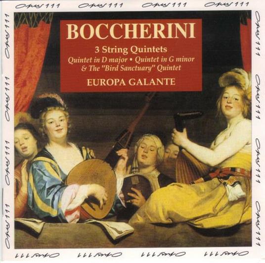 3 String Quintets - CD Audio di Luigi Boccherini