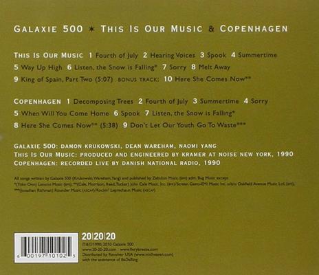 This Is Our Music (+ Copenhagen) - CD Audio di Galaxie 500 - 2