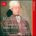 Sinfonie n.40, n.41 - CD Audio di Wolfgang Amadeus Mozart,Peter Maag,Orchestra di Padova e del Veneto