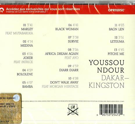 Dakar - Kingston - CD Audio di Youssou N'Dour - 2