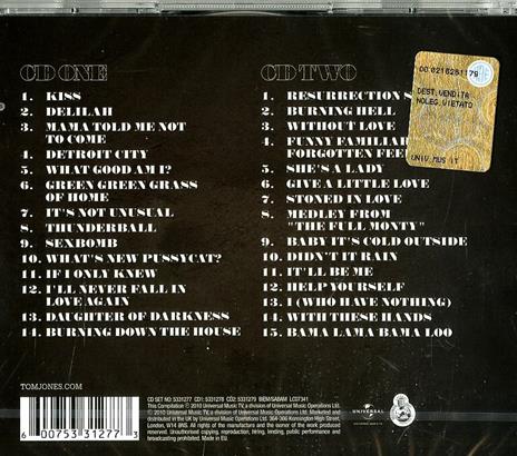Greatest Hits Rediscovered - CD Audio di Tom Jones - 2