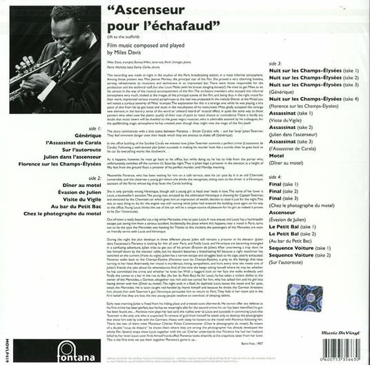 Ascenseur pour l'echafaud - Vinile LP di Miles Davis - 2