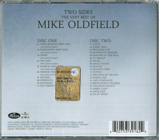 Two Sides. The Very Best of - CD Audio di Mike Oldfield - 2