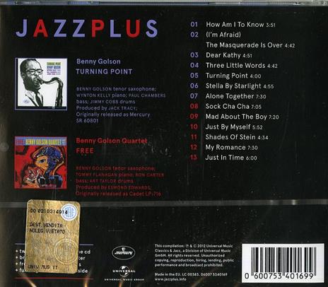 Turning Point - Free - CD Audio di Benny Golson - 2