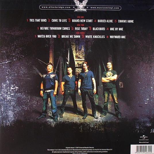 Blackbird (180 gr.) - Vinile LP di Alter Bridge - 2