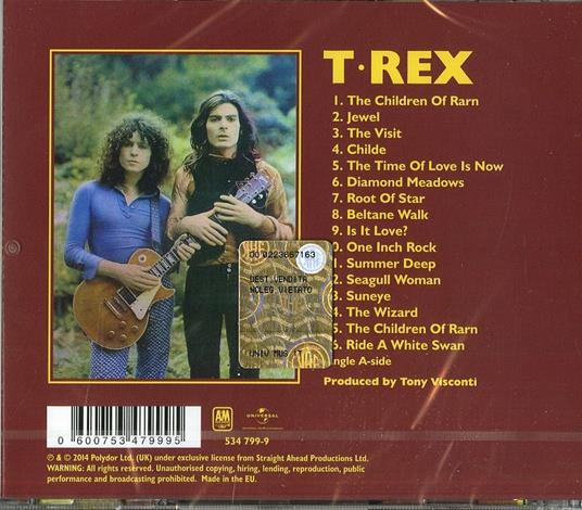 T-Rex (Remastered Edition) - CD Audio di T. Rex - 2