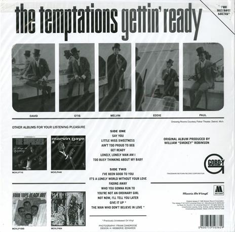 Gettin' Ready (180 gr.) - Vinile LP di Temptations - 2