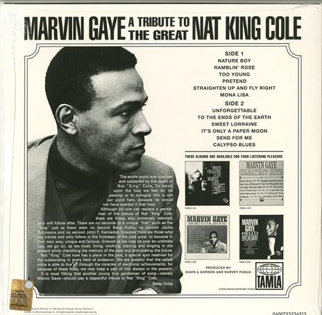 A Tribute to the Great Nat King Cole (180 gr.) - Vinile LP di Marvin Gaye - 2