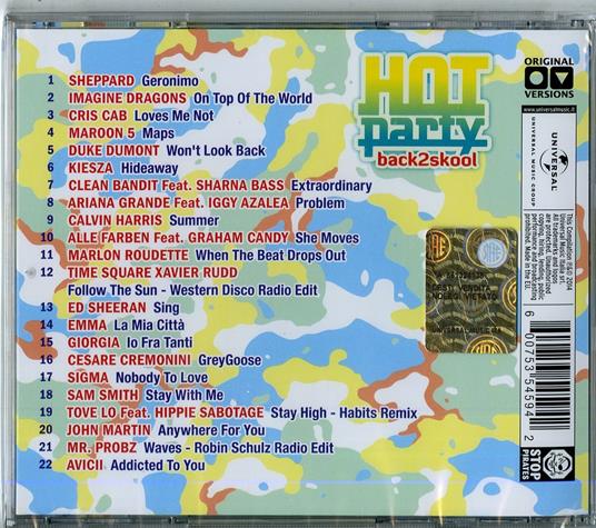 Hot Party Back2skool 2014 - CD Audio - 2