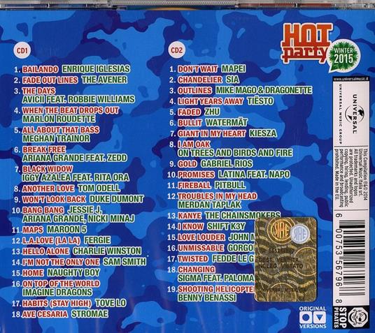 Hot Party Winter 2015 - CD Audio - 2