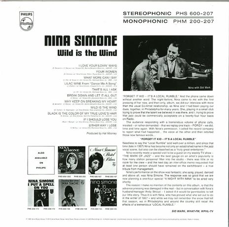 Wild Is the Wind - Vinile LP di Nina Simone - 2