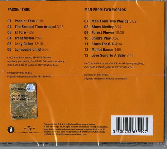 Passin' Thru - Man of the Worlds - CD Audio di Chico Hamilton - 2