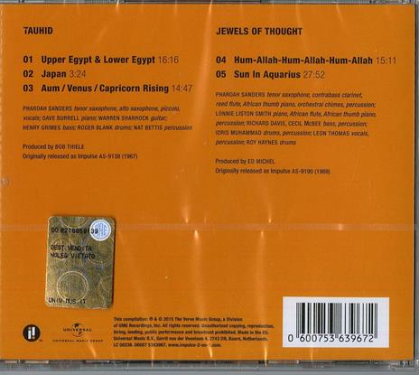 Tauhid - Jewels of Thought - CD Audio di Pharoah Sanders - 2