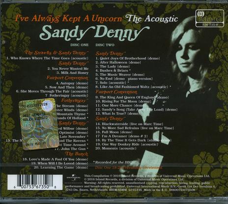 I've Always Kept a Unicorn - CD Audio di Sandy Denny - 2