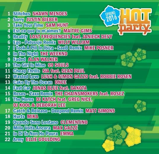 Hot Party Spring 2016 - CD Audio - 2